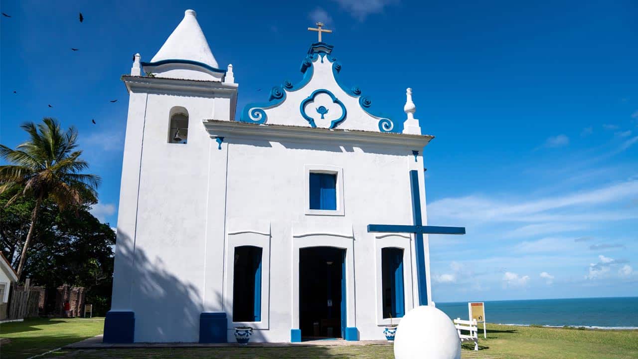 Reparação da igreja de Nossa Senhora da Conceição na cidade de Santa Cruz Cabralia noSul da Bahia